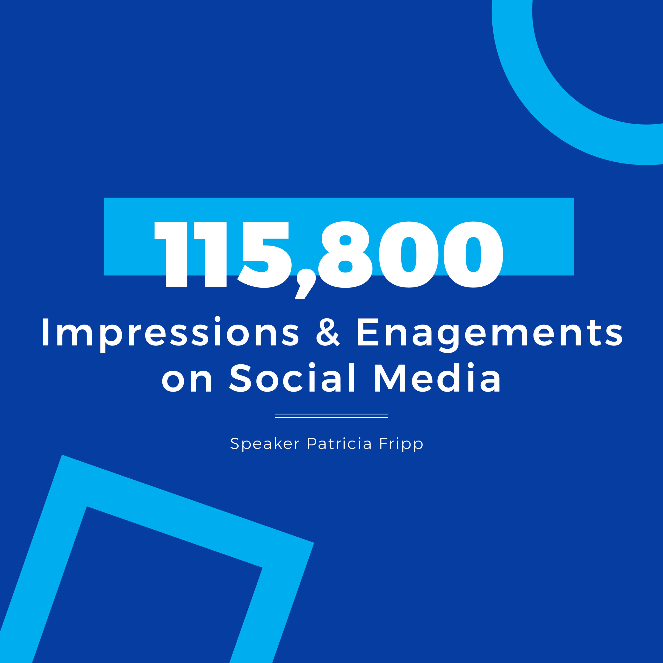 How We Used Social Media to Drive 115,800 Impressions & Engagements for Hall of Fame Speaker Patricia Fripp