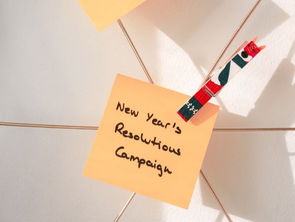 New Year's resolution marketing campaign.