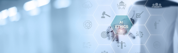 Illustration representing ethical SEO practices and responsible AI use