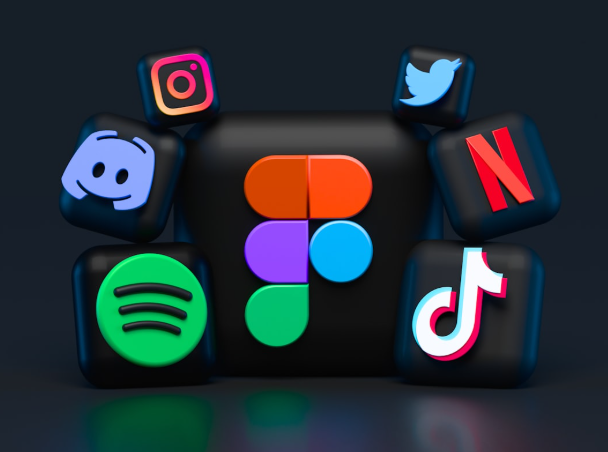 Social media and design platform icons representing 2026 digital marketing analytics trends